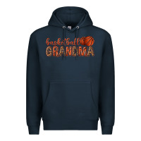 Navy basketball grandma with leopard Premium Hoodie - texasbilliewilder