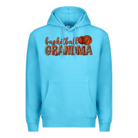 Ocean Blue basketball grandma with leopard Premium Hoodie - texasbilliewilder