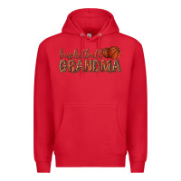 Red basketball grandma with leopard Premium Hoodie - texasbilliewilder