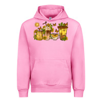 Fuchsia Pink sunflower coffee cups Urban Hoodie - texasbilliewilder