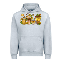 Heather Grey sunflower coffee cups Urban Hoodie - texasbilliewilder
