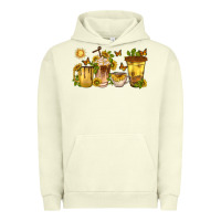 Pigment Pistachio sunflower coffee cups Urban Hoodie - texasbilliewilder