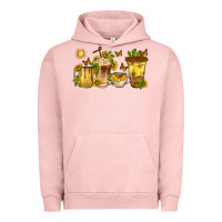Pigment Salmon sunflower coffee cups Urban Hoodie - texasbilliewilder