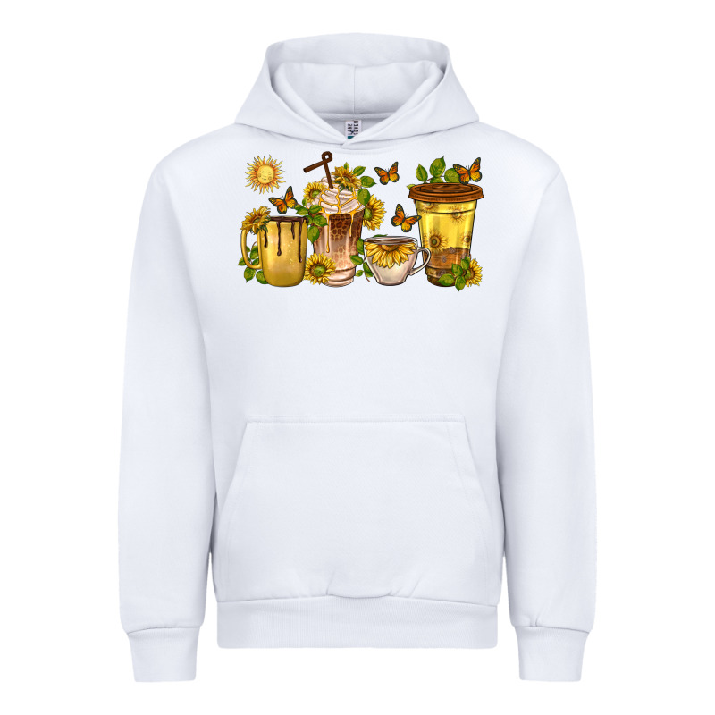 Sunflower Coffee Cups Urban Hoodie by texasbilliewilder | Teevron