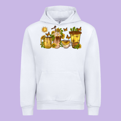 Urban Hoodie sunflower coffee cups