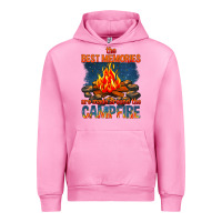 Fuchsia Pink the best memories are made around the campfire Urban Hoodie - texasbilliewilder