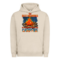 Pigment French Oak the best memories are made around the campfire Urban Hoodie - texasbilliewilder
