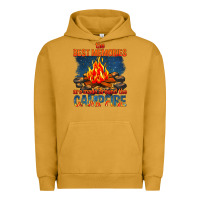 Pigment Peanut Butter the best memories are made around the campfire Urban Hoodie - texasbilliewilder