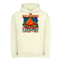 Pigment Pistachio the best memories are made around the campfire Urban Hoodie - texasbilliewilder