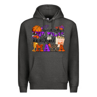 Charcoal Heather somebody's loud mouth basketball mama Premium Hoodie - Zillion Design Studio