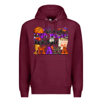Burgundy somebody's loud mouth basketball mama Premium Hoodie - Zillion Design Studio