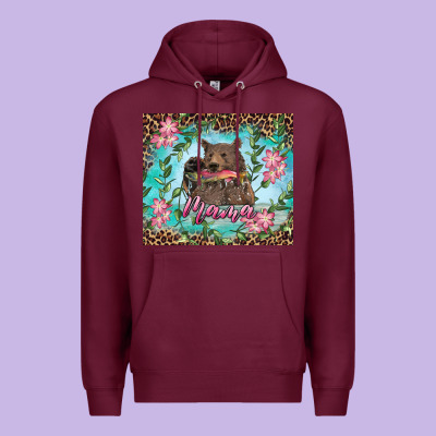Mama Bear Haunting Fish Floral Premium Hoodie Designed By Ranaportraitstore