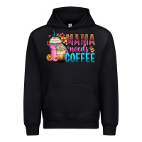 Black mama needs coffee Urban Hoodie - Zillion Design Studio