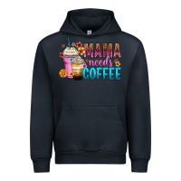 Navy mama needs coffee Urban Hoodie - Zillion Design Studio