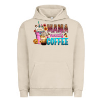 Pigment French Oak mama needs coffee Urban Hoodie - Zillion Design Studio