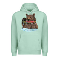 Seafoam mama bear haunting fish Premium Hoodie - RanaPortraitStore