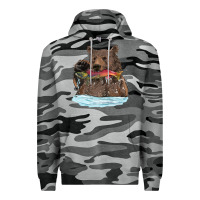Slate Camo mama bear haunting fish Premium Hoodie - RanaPortraitStore