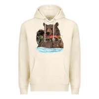 Tofu mama bear haunting fish Premium Hoodie - RanaPortraitStore
