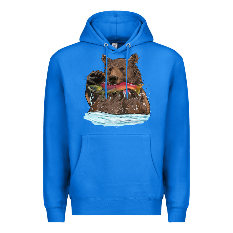 Mama Bear Haunting Fish Premium Hoodie by RanaPortraitStore | Teevron