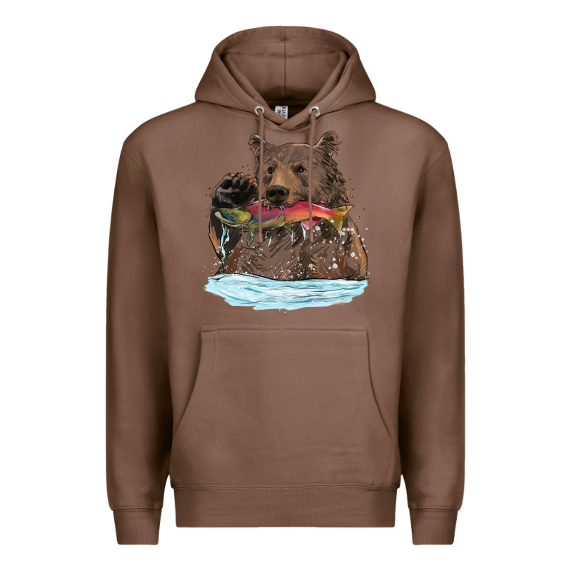 Mama Bear Haunting Fish Premium Hoodie by RanaPortraitStore | Teevron