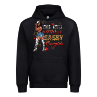 Black the heel i wont sassy cowgirls Urban Hoodie - texasbilliewilder
