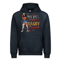 Navy the heel i wont sassy cowgirls Urban Hoodie - texasbilliewilder