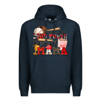 Navy somebody's loud mouth baseball mama Premium Hoodie - Zillion Design Studio