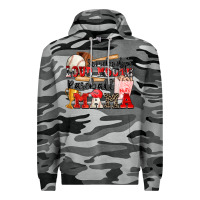 Slate Camo somebody's loud mouth baseball mama Premium Hoodie - Zillion Design Studio
