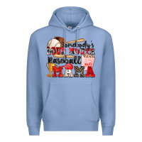 Colony Blue somebody's loud mouth baseball mama Premium Hoodie - Zillion Design Studio