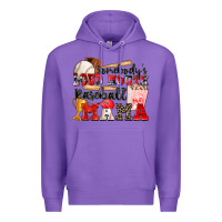 Purple somebody's loud mouth baseball mama Premium Hoodie - Zillion Design Studio