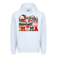 White somebody's loud mouth baseball mama Premium Hoodie - Zillion Design Studio