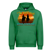 Emerald the world needs more cowboys Urban Hoodie - texasbilliewilder
