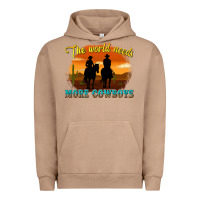 Pigment Burro the world needs more cowboys Urban Hoodie - texasbilliewilder