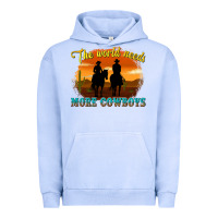 Pigment Grape Ice the world needs more cowboys Urban Hoodie - texasbilliewilder