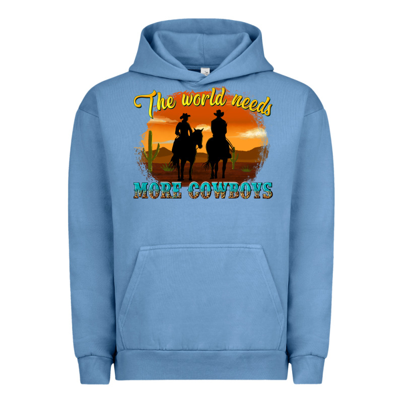 The World Needs More Cowboys Urban Hoodie by texasbilliewilder | Teevron