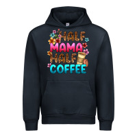 Navy half mama half coffee Urban Hoodie - Zillion Design Studio