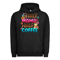 Pigment Black half mama half coffee Urban Hoodie - Zillion Design Studio