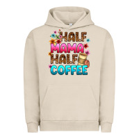 Pigment French Oak half mama half coffee Urban Hoodie - Zillion Design Studio