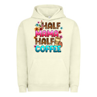 Pigment Pistachio half mama half coffee Urban Hoodie - Zillion Design Studio