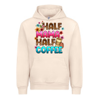 Sandshell half mama half coffee Urban Hoodie - Zillion Design Studio