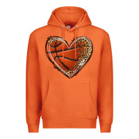 Carrot basketball heart Premium Hoodie - texasbilliewilder