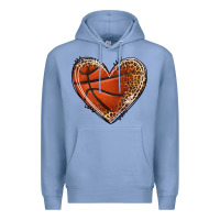 Colony Blue basketball heart Premium Hoodie - texasbilliewilder