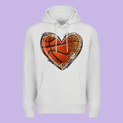 Basketball Heart Premium Hoodie Designed By Texasbilliewilder