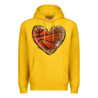 Lemon basketball heart Premium Hoodie - texasbilliewilder