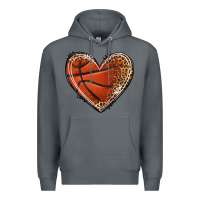 Rock basketball heart Premium Hoodie - texasbilliewilder