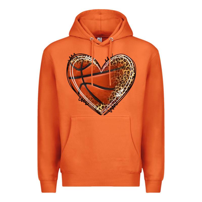 Basketball Heart Premium Hoodie by texasbilliewilder | Teevron