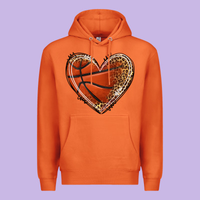 Basketball Heart Premium Hoodie Designed By Texasbilliewilder