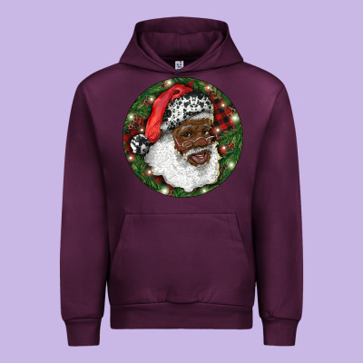 Urban Hoodie African American Santa Christmas