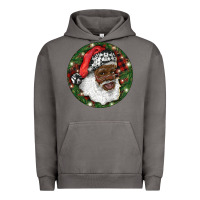 Pigment Tornado African American Santa Christmas Urban Hoodie - RanaPortraitStore