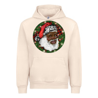 Sandshell African American Santa Christmas Urban Hoodie - RanaPortraitStore